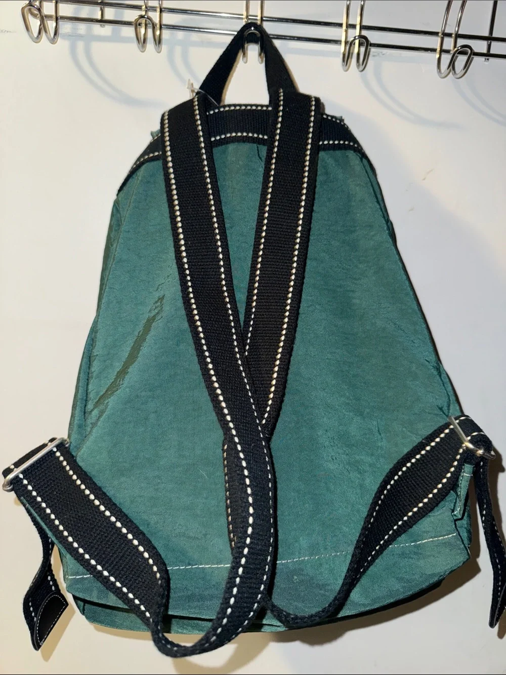 GAP Nylon Green Drawstring Flap Top Buckle Backpack with Matching Toiletry Case